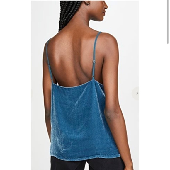 L'AGENCE Gabriella Velvet Camisole in Cortez Blue NWT - Picture 4 of 16